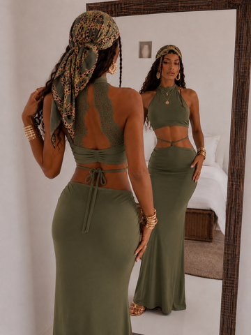 Completo Gonna e Top in Pizzo - R.a. Boutique