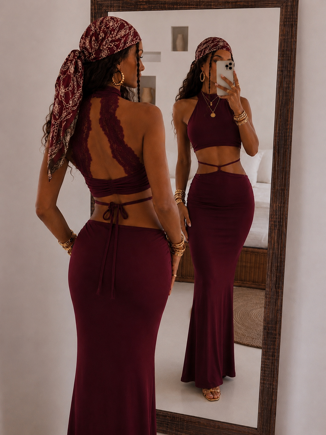 Completo Gonna e Top in Pizzo - R.a. Boutique