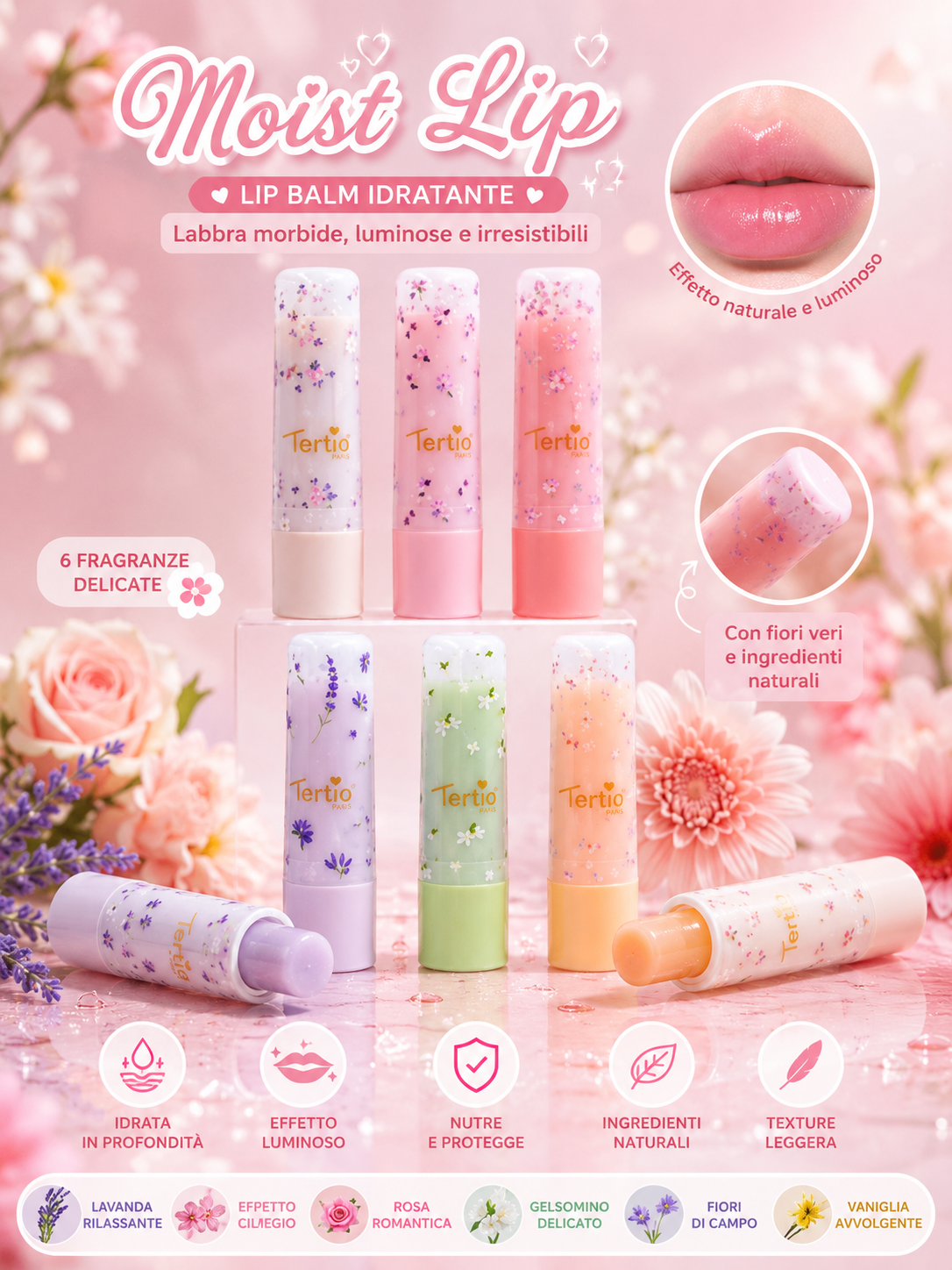 Moist Lip – Lip Balm Idratante ai Fiori - R.a. Boutique