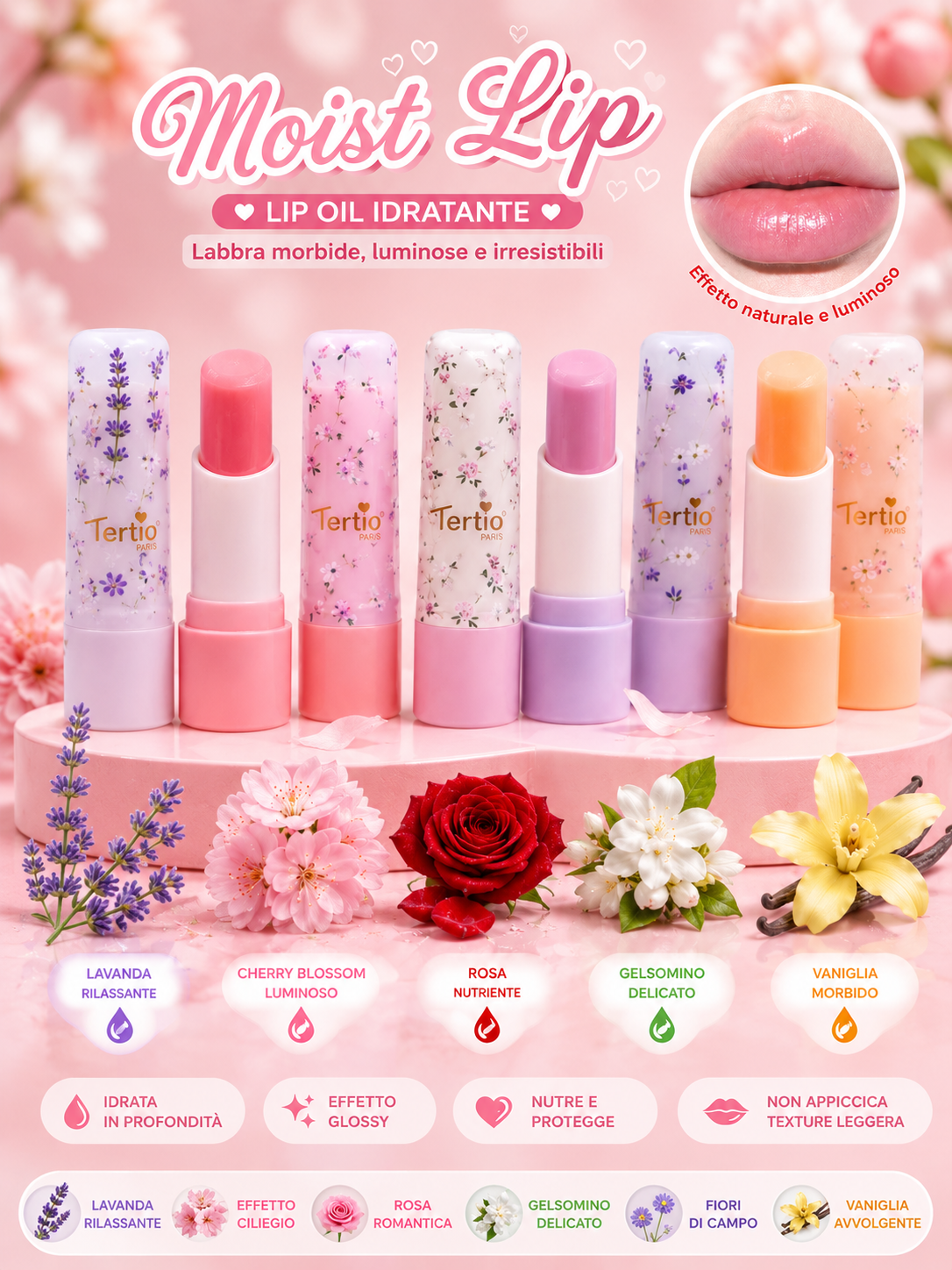 Moist Lip – Lip Balm Idratante ai Fiori - R.a. Boutique