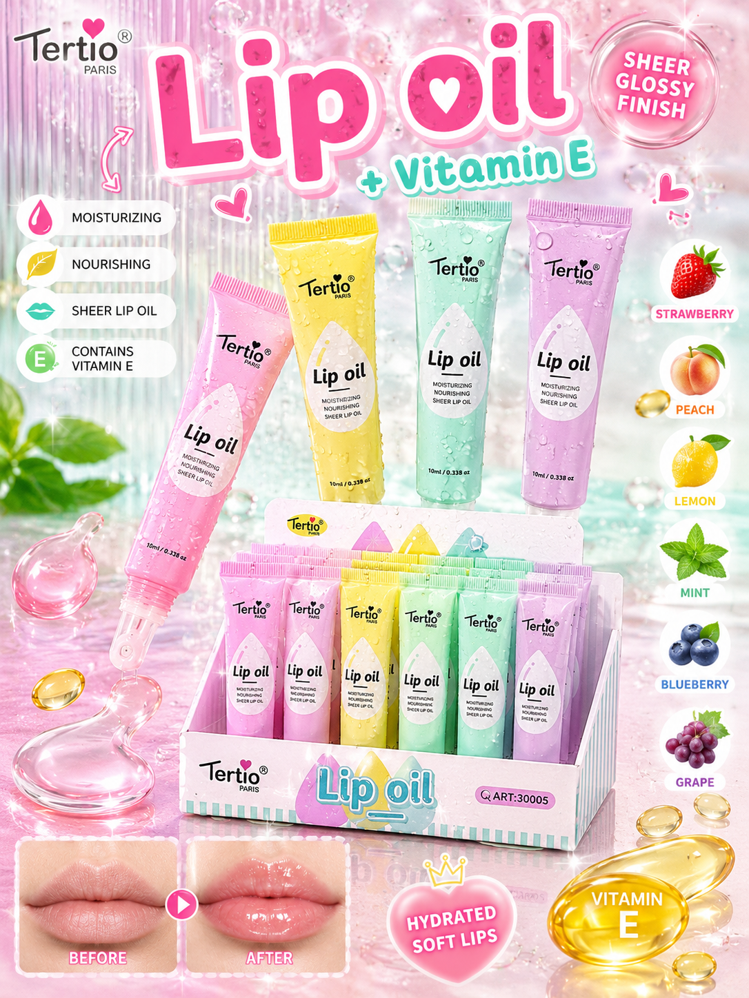 Lip Oil + Vitamin E – Glossy Care Collection - R.a. Boutique