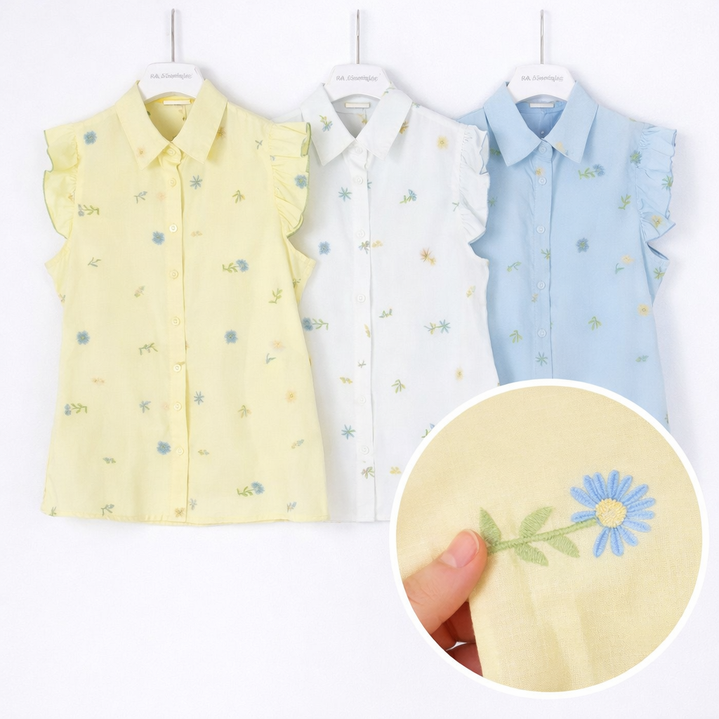 Camicia Daisy margherite - R.a. Boutique