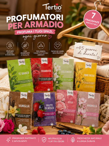 Profumatore per armadio vari gusti - R.a. Boutique