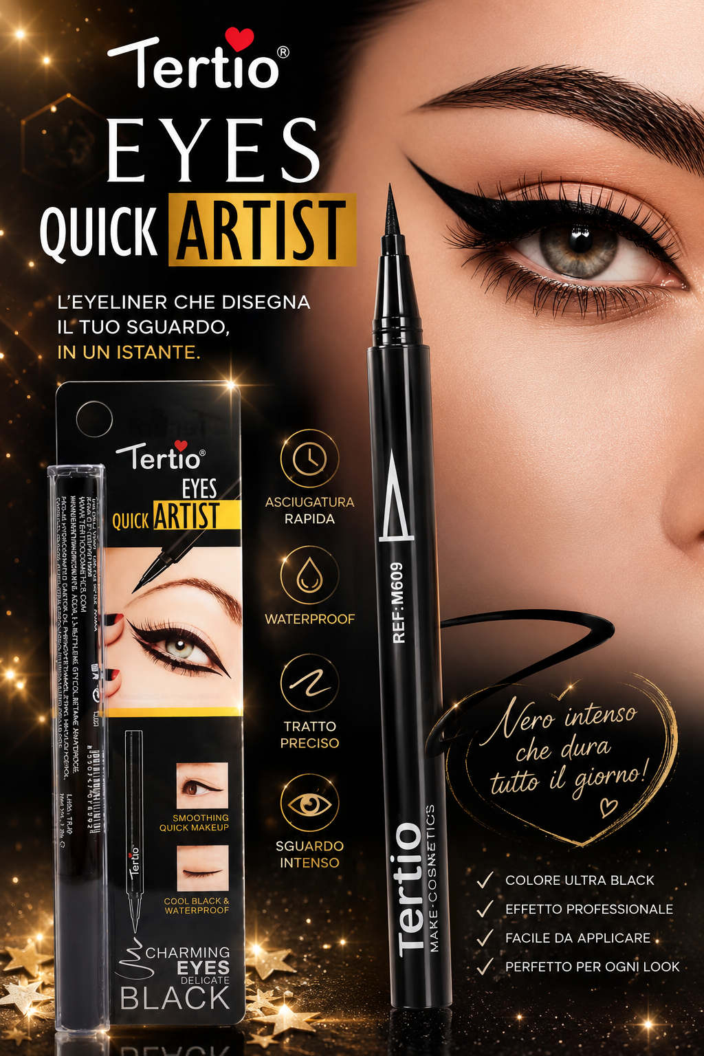 Eye-liner nero waterproof - R.a. Boutique