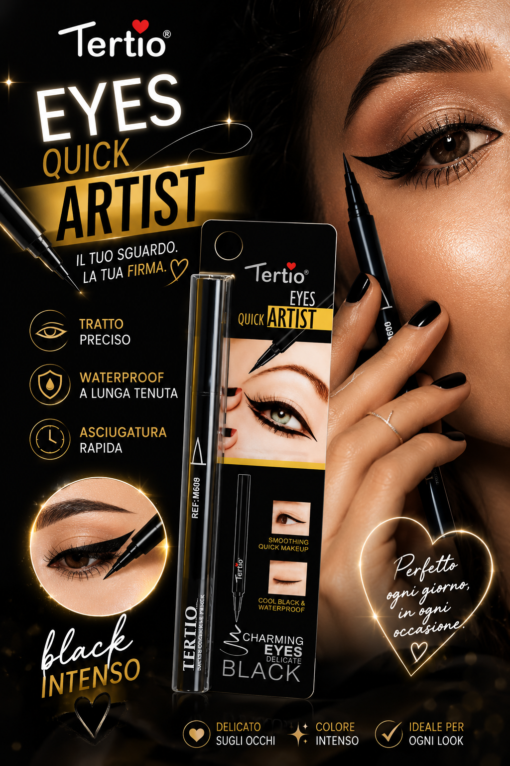 Eye-liner nero waterproof - R.a. Boutique