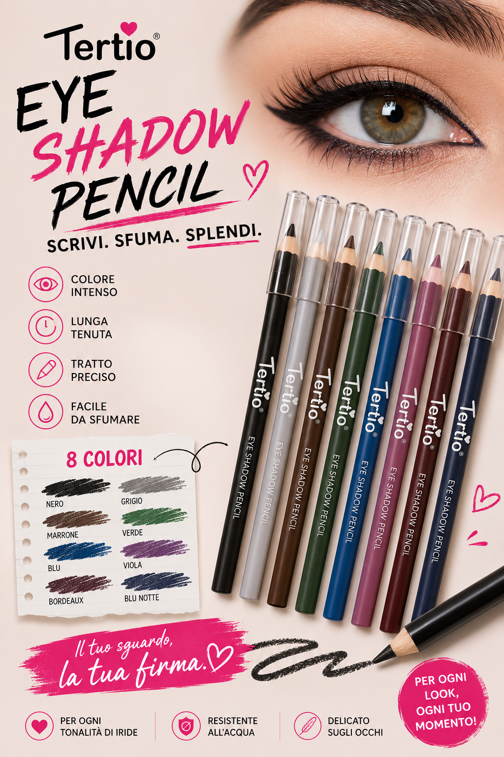 Matita occhi e temperino - R.a. Boutique
