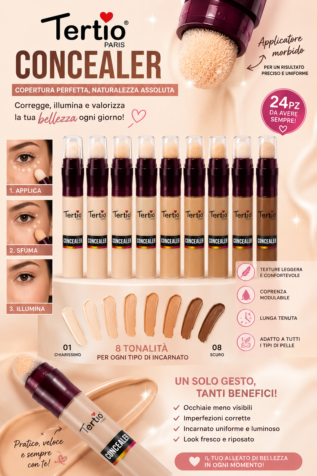 Correttore liquido compreso applicatore cushion - R.a. Boutique
