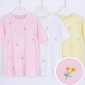 T-shirt con margherite ricamate - R.a. Boutique