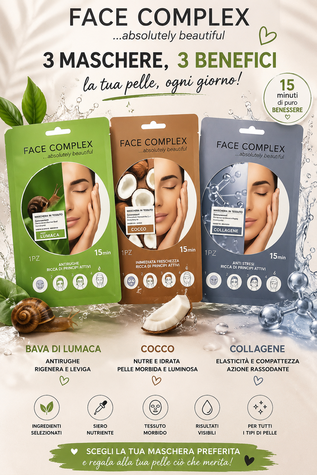 Maschere Viso in Tessuto - R.a. Boutique