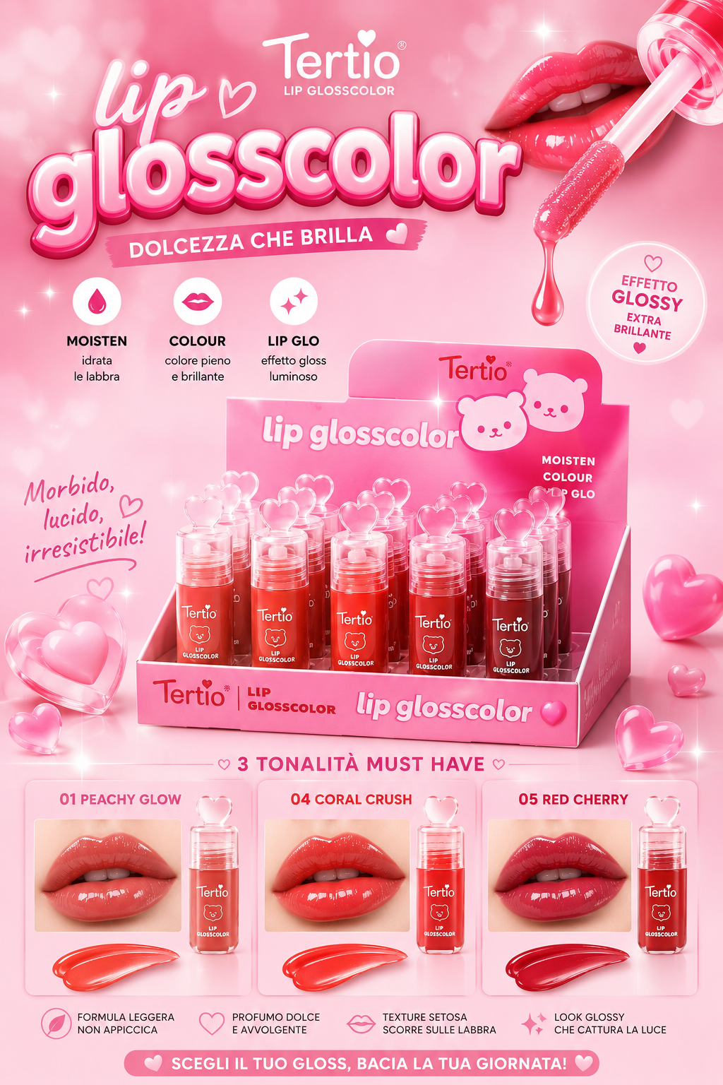 Lip Glosscolor – Gloss labbra con pack orsetto - R.a. Boutique