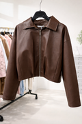 Giacca Leather Brown - R.a. Boutique