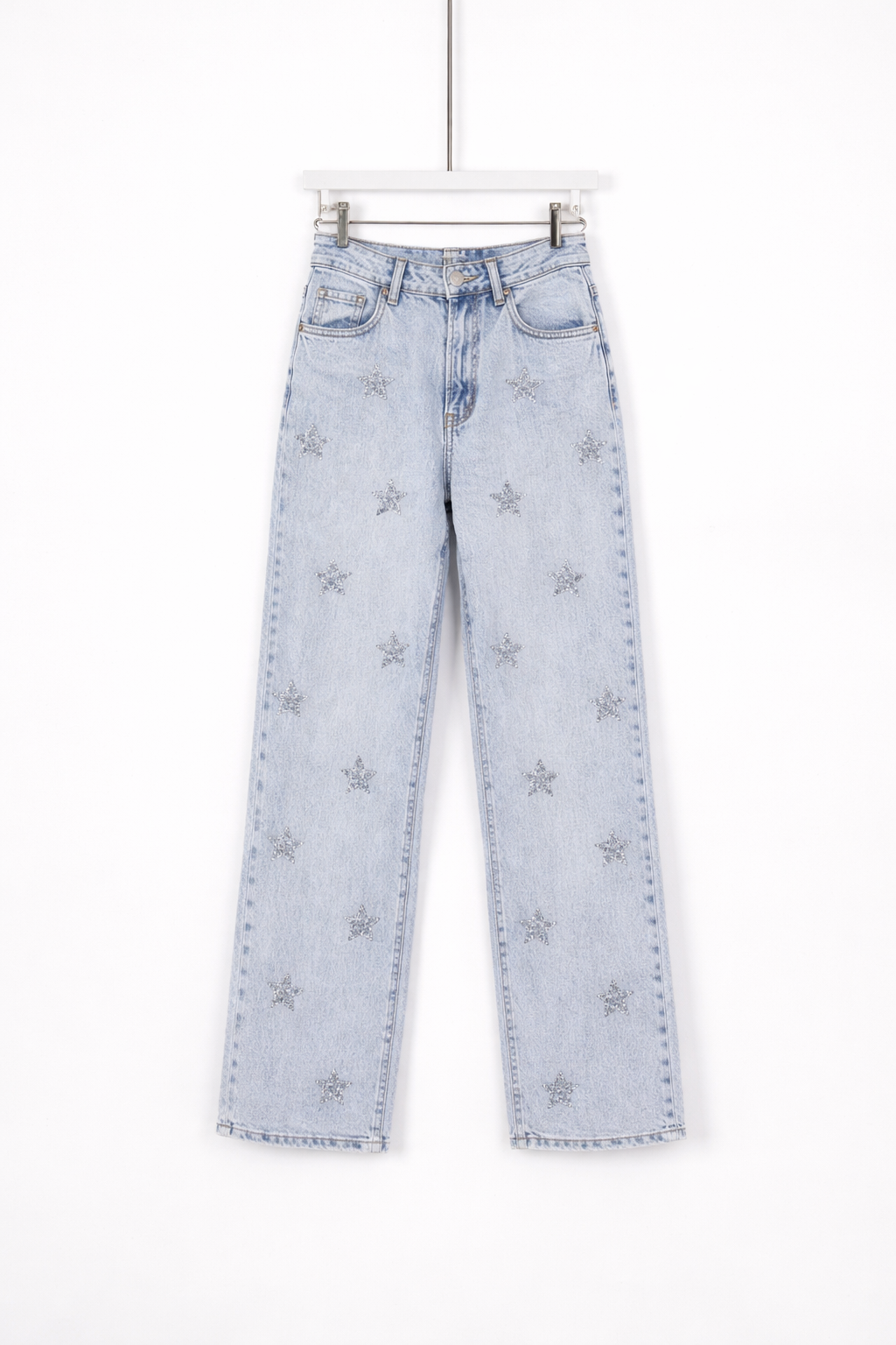 Jeans star con brillantini