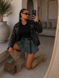 Gonna in jeans con cintura - R.a. Boutique