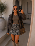 Gonna animalier con strass - R.a. Boutique