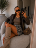Gonna animalier con strass - R.a. Boutique