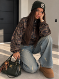 Felpa Camouflage Urban con Righe Marroni - R.a. Boutique