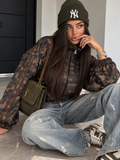 Felpa Camouflage Urban con Righe Marroni - R.a. Boutique