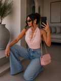 Body drappeggiato con scollo ad anello - R.a. Boutique
