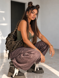 Jeans Balloon Washed Bordeaux - R.a. Boutique