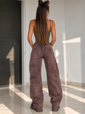 Jeans Balloon Washed Bordeaux - R.a. Boutique