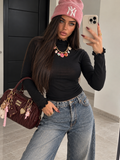 Maglia Dolcevita Soft con Collo e Polsini Arricciati – Nero - R.a. Boutique