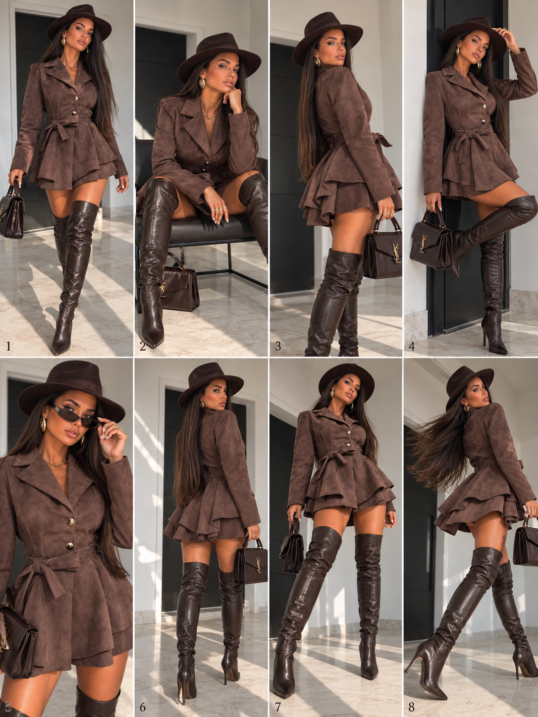 Tutina Suede Belt Mocha - R.a. Boutique