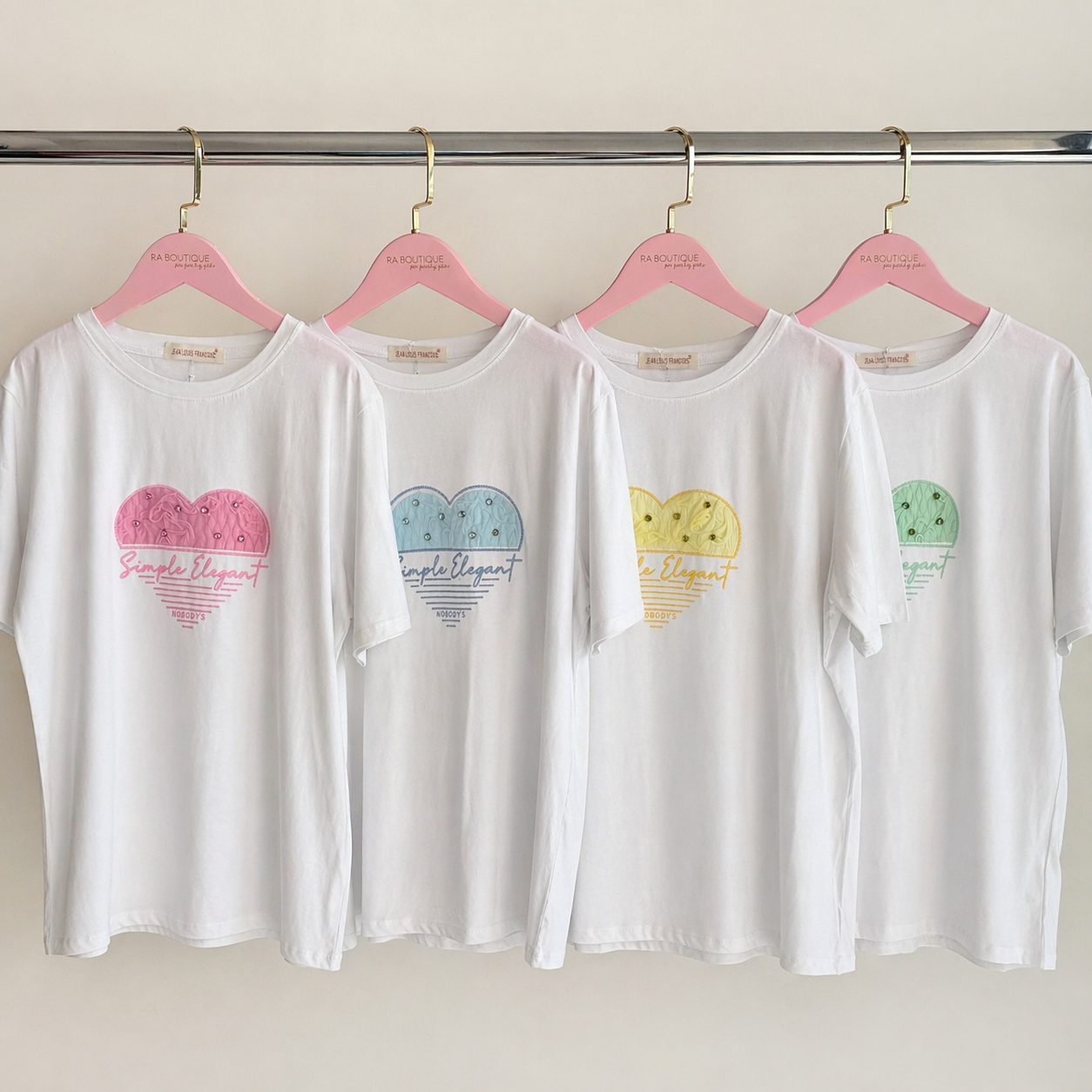 T-Shirt con cuore simple elegant - R.a. Boutique