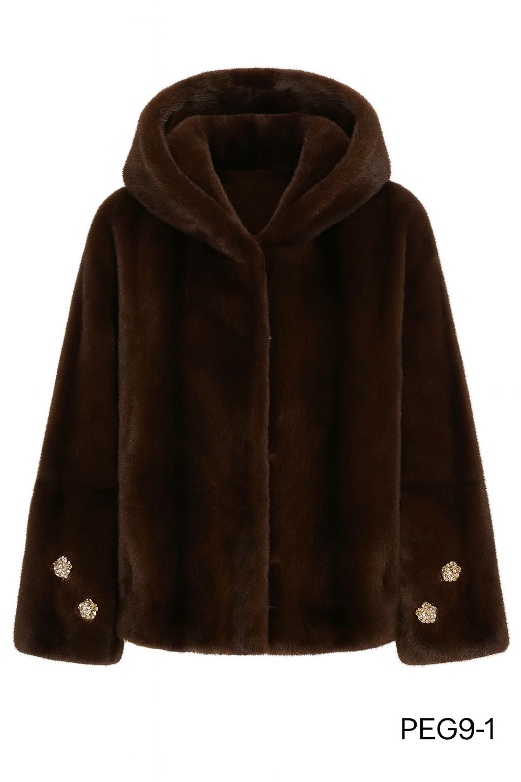 Giacca Pelliccia Elegance bordeaux e marrone - R.a. Boutique