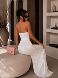 Abito a fascia con gioiello bianco - R.a. Boutique