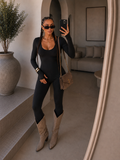 Tuta in lycra con scollo a U - R.a. Boutique