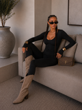 Tuta in lycra con scollo a U - R.a. Boutique