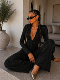 Tuta push up nero lurex - R.a. Boutique