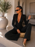 Tuta push up nero lurex - R.a. Boutique