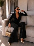 Tuta push up nero lurex - R.a. Boutique