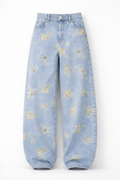 Jeans Blossom Dream Wide Leg - R.a. Boutique