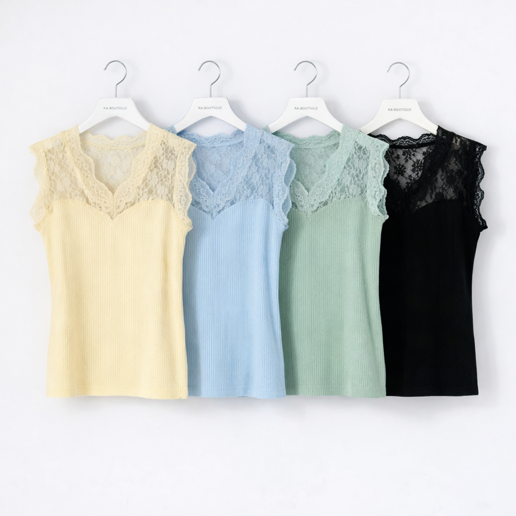 Top Elegance pizzo scollo a V - R.a. Boutique