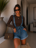 Salopette in jeans corta - R.a. Boutique