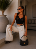 Top crochet con scollo a V - R.a. Boutique