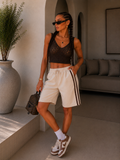 Short Bermuda stripe chic Summer - R.a. Boutique