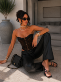 Corsetto leopardato con pizzo - R.a. Boutique
