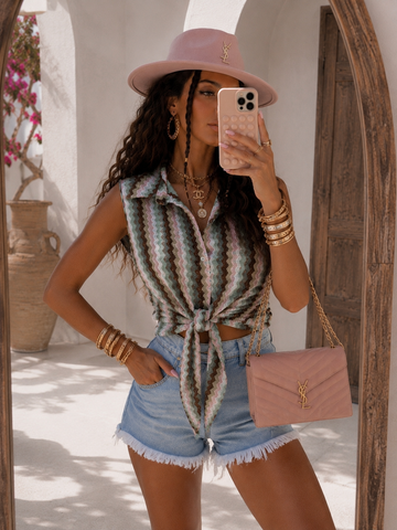Maglia Zig Zag Summer Chic - R.a. Boutique