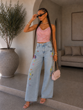 Jeans Flower Bloom - R.a. Boutique