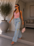 Jeans Flower Bloom - R.a. Boutique