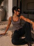 Canotta animalier mesh leopardata - R.a. Boutique