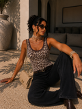 Canotta animalier mesh leopardata - R.a. Boutique