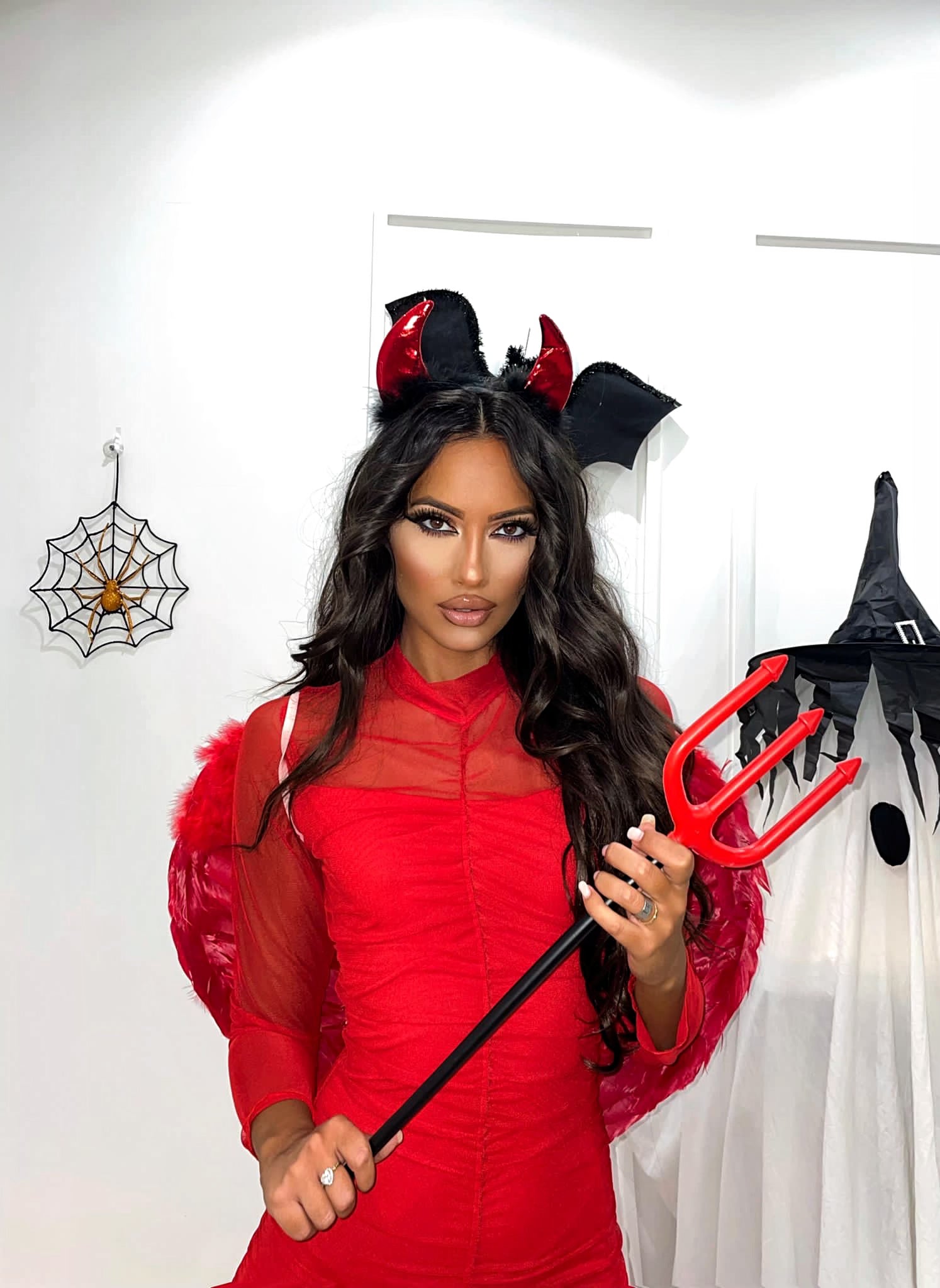 Cerchietto con corna rosse ( Diavolo Halloween) - R.a. Boutique 