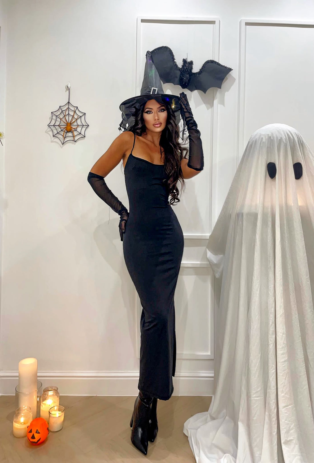 Guanti velati nero - R.a. Boutique 