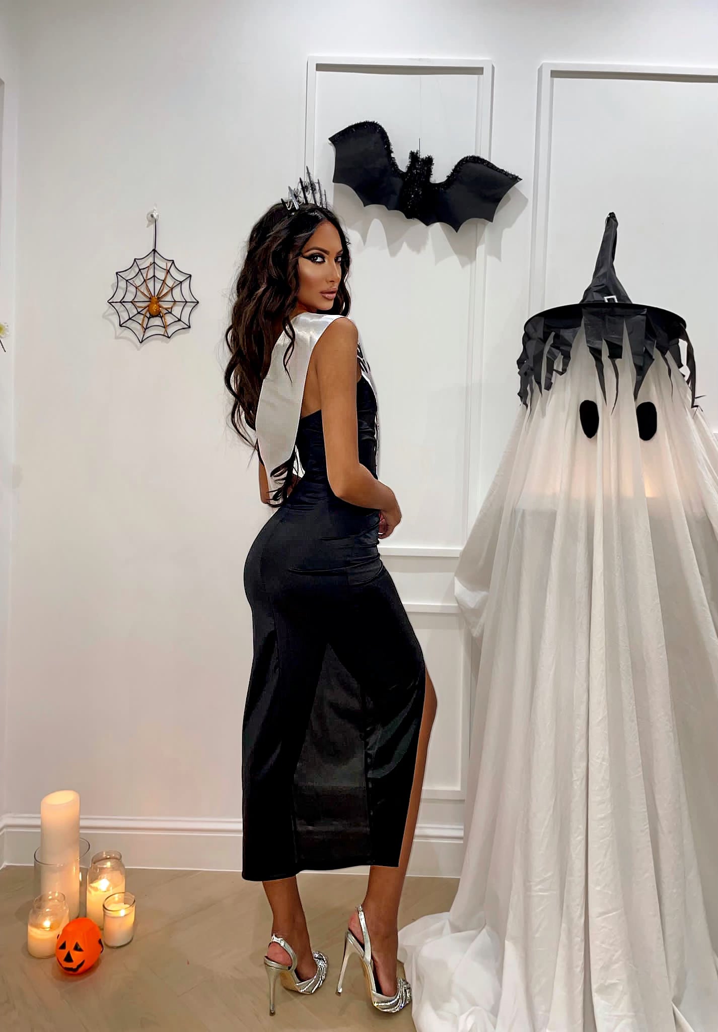 Abito midi Nero (Miss Halloween 2023) - R.a. Boutique 