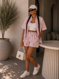 Completo con fiocchetti short e camicia - R.a. Boutique