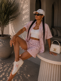 Completo con fiocchetti short e camicia - R.a. Boutique